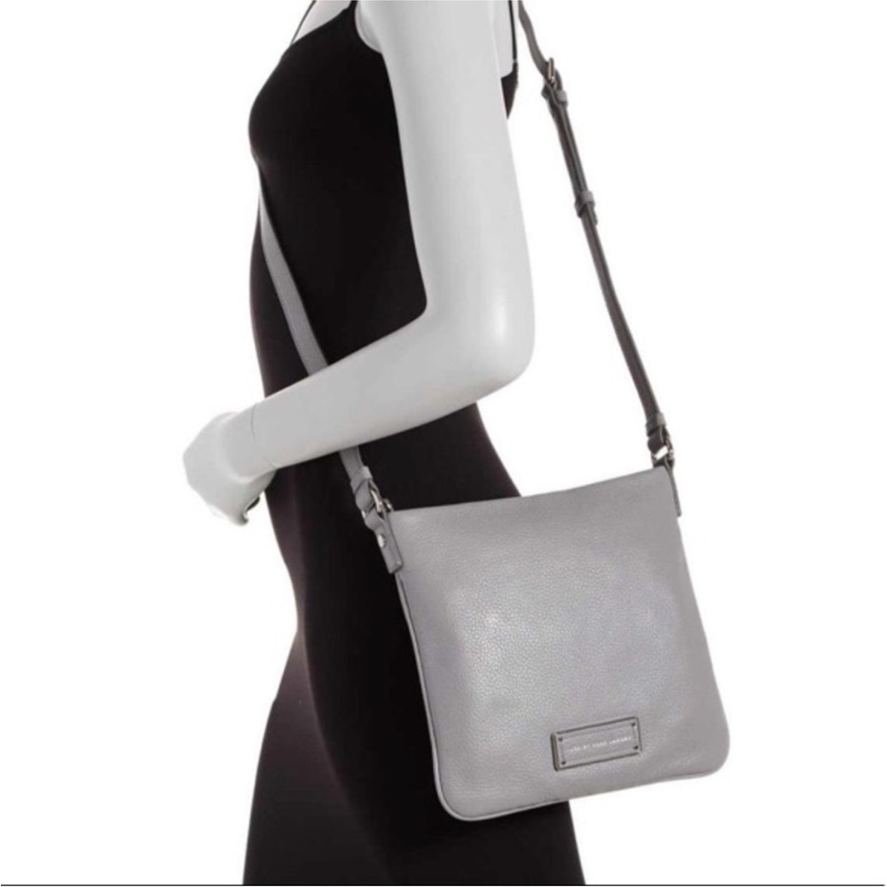 Marc Jacobs Sia Leather Gray Crossbody Bag